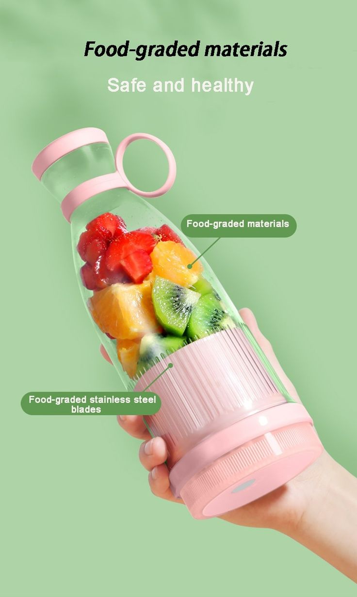 NutriGo Portable Blender – USB Rechargeable Personal Smoothie Maker Cup for Juice, Shakes & Baby Food