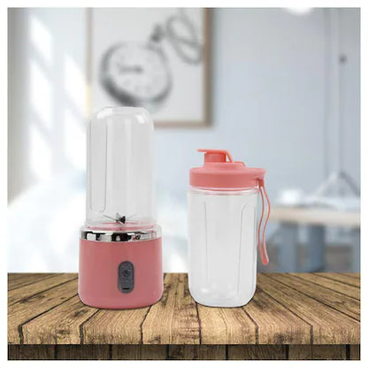 Portable Electric Juice Blender & Smoothie Maker – 2-in-1 USB Rechargeable Travel Cup