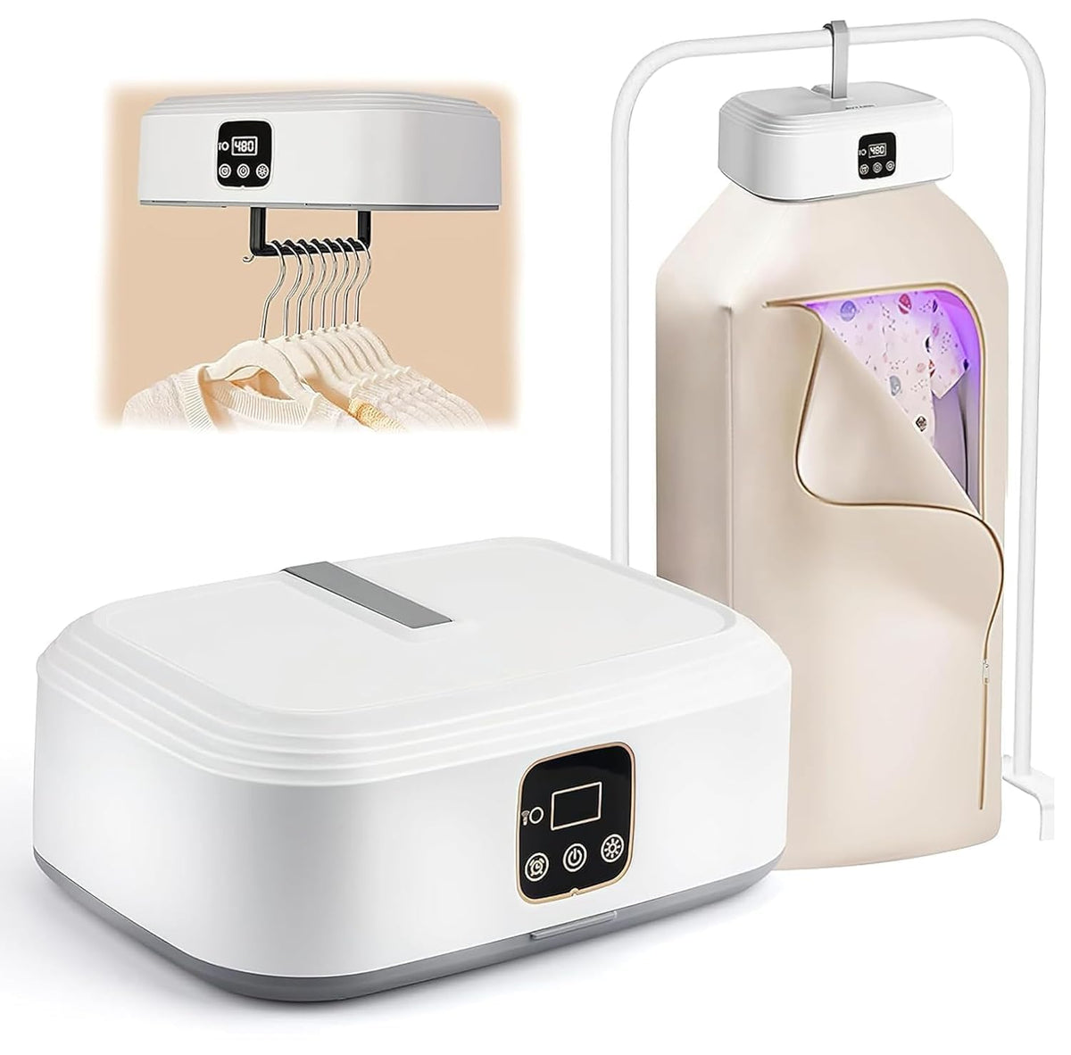 Portable Smart Clothes Dryer & UV Sterilizer with Digital Display