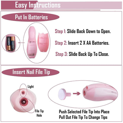 Electric Baby Nail Trimmer – 6-in-1 Gentle Nail File