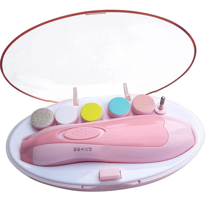 Electric Baby Nail Trimmer – 6-in-1 Gentle Nail File
