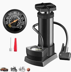 Heavy-Duty Portable Foot Pump with Precision Pressure Gauge